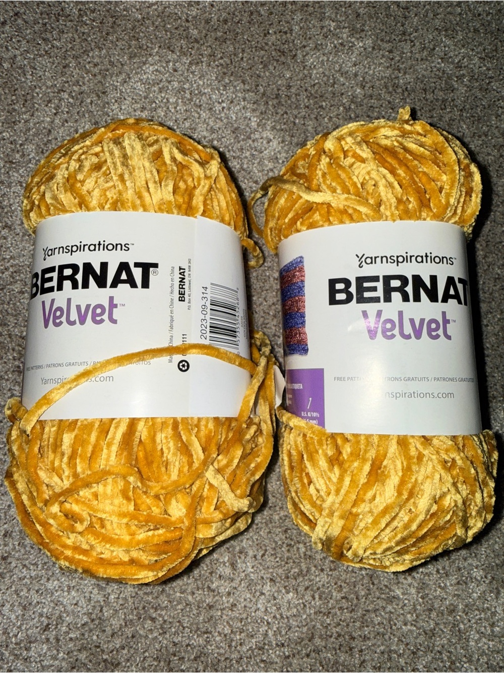Bernat Velvet Plush Yarn - Golden Moss